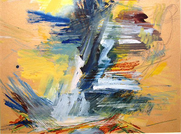 Himmel 22.6.91, 1991;Aquarell und Kreide auf Papier,;30 x 40 cm;Preis auf Anfrage - Galerie Wroblowski